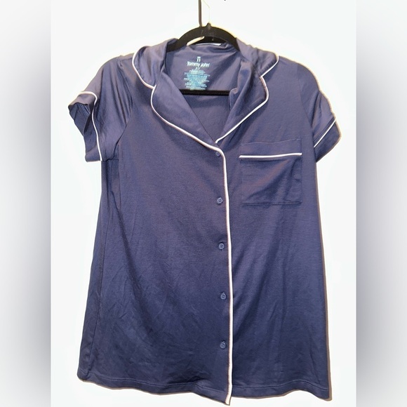 NWOT Tommy John navy button up pajama top S soft comfy sleepwear - Picture 1 of 6